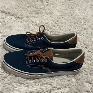 Vans Navy and Brown Sneakers